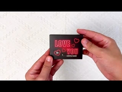 50 PCS Neon Lamp Love You Couple Warm Up Interactive Cards Truth Or Dare Adventure Game Props