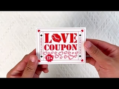 Hot Selling 50 PCS In a Box Love Couple Interactive Ambiguous Questions Dialogue Game Card